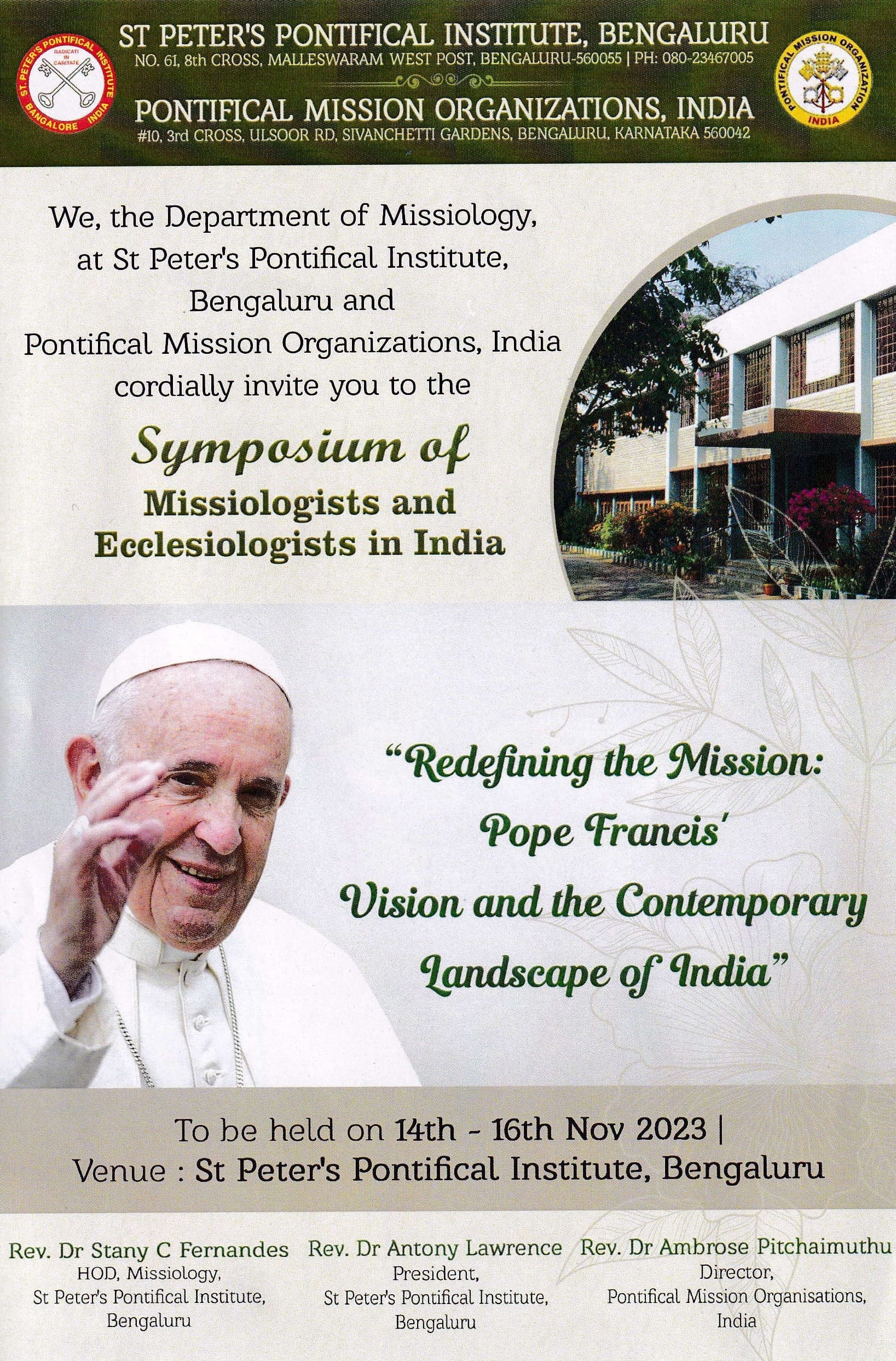 Symposium of Missiologists and Ecclesiologists in India