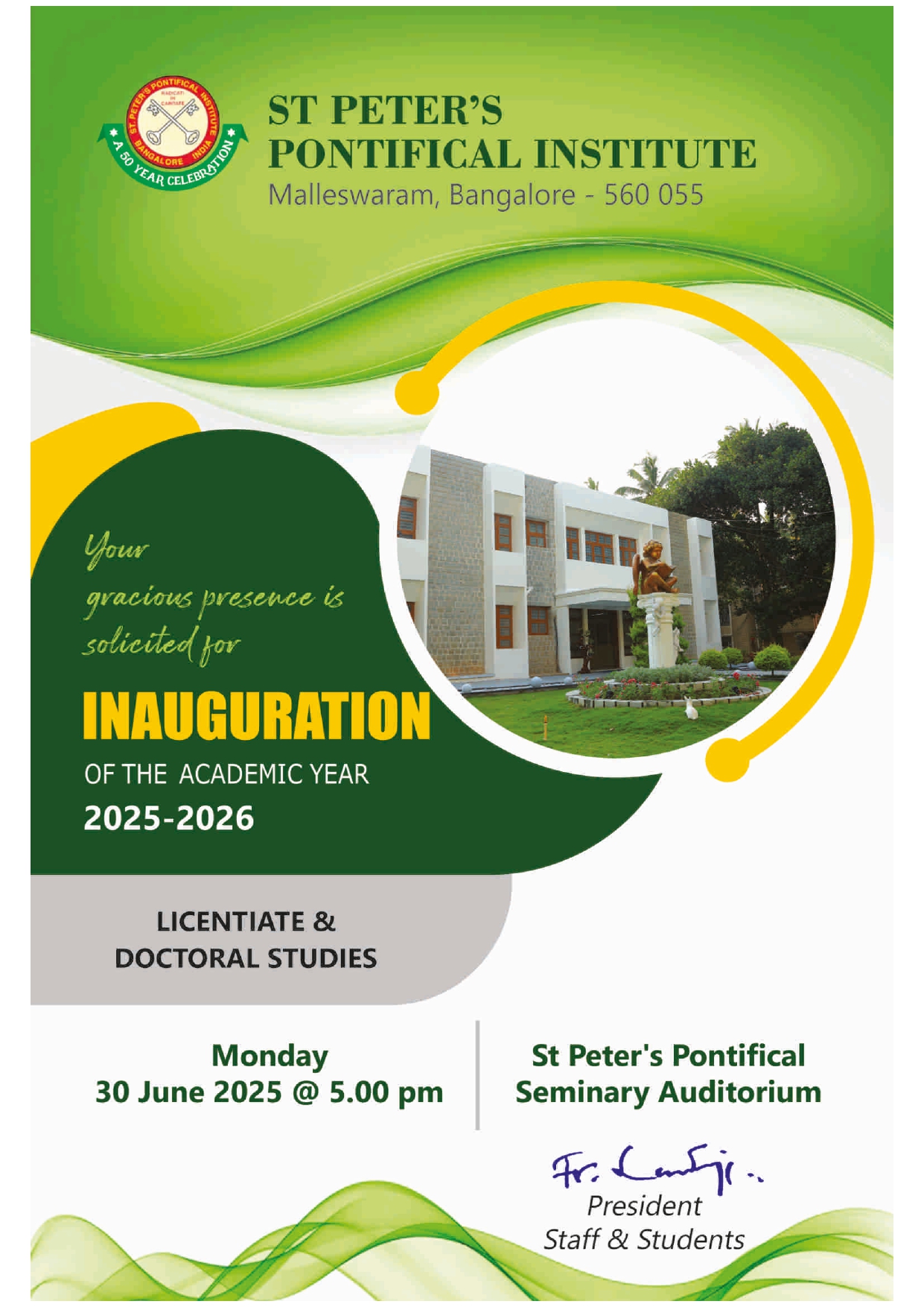 P.G. Inauguration 2025